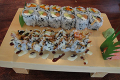 California, Philly & Shrimp Tempura rolls